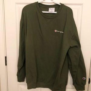 Mens Tall 2XL hunter green sweatshirt by Champion